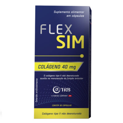 Suplemento alimentar colágeno FlexSim, 40 mg, 30 cápsulas.